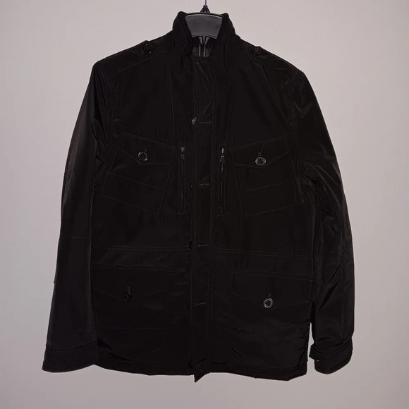 Express women's sample chores work barn jacket coat size M black with po… - Picture 4 of 12